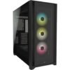 Available Now Corsair iCUE 5000X RGB Tempered Glass Mid Tower ATX Black PC Smart Cabinet CC 9011212 WW