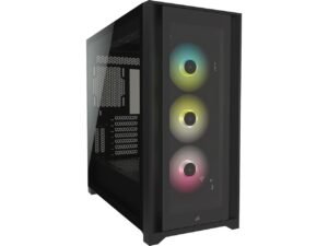 Available Now Corsair iCUE 5000X RGB Tempered Glass Mid Tower ATX Black PC Smart Cabinet CC 9011212 WW
