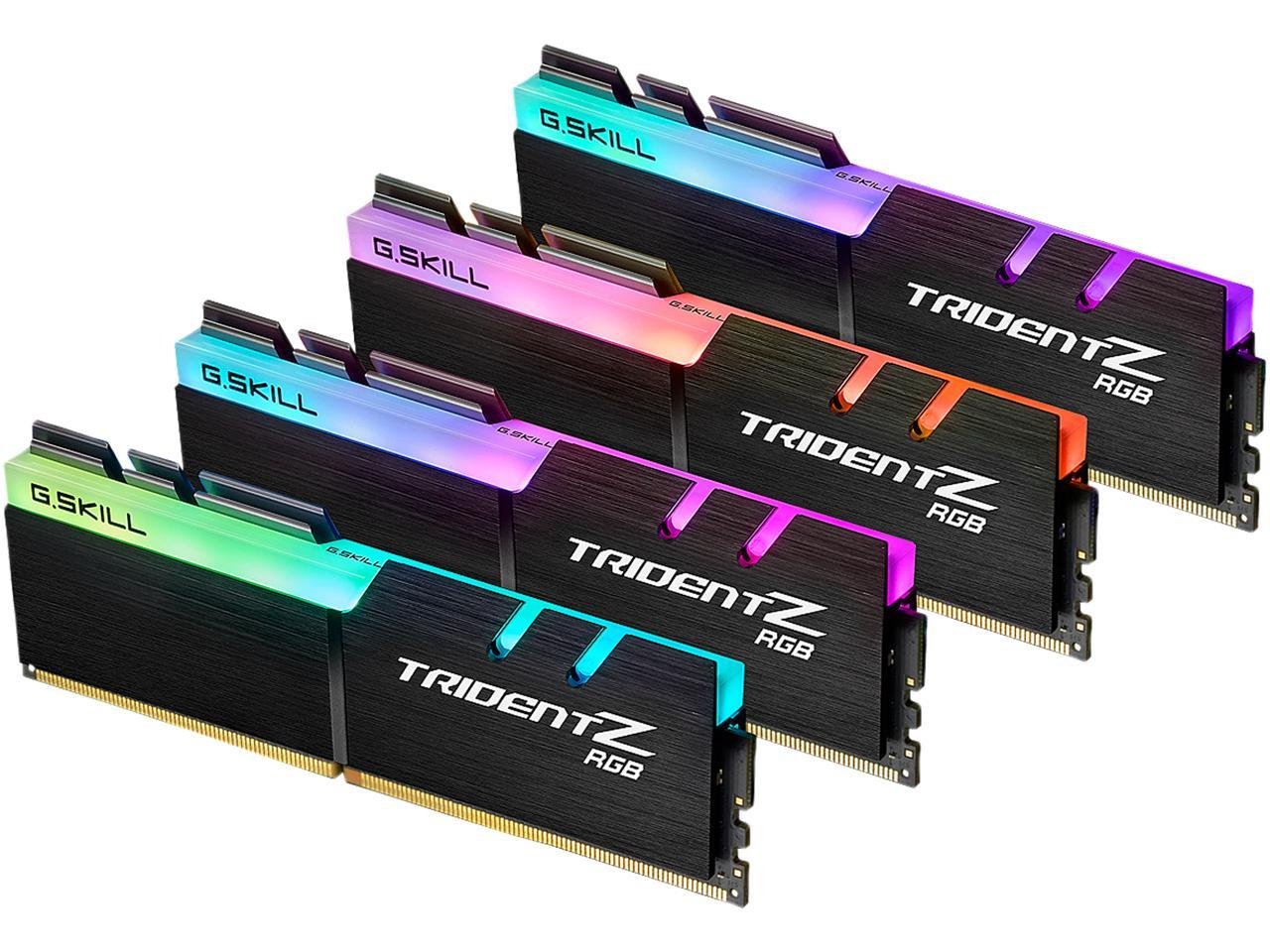 Best G.SKILL TridentZ RGB Series 128GB (4 x 32GB) 288 Pin DDR4 SDRAM DDR4 3600 (PC4 28800) Intel XMP 2.0 Desktop Memory F4 3600C18Q 128GTZR