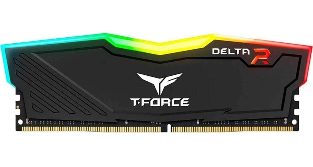 Genuine Team Group DELTA RGB 8GB (1X8GB) 3200 MHz Black Memory TF3D48G3200HC16F01
