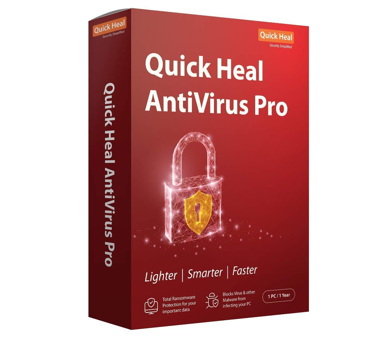 Available Now QUICK HEAL ANTIVIRUS PRO LATEST VERSION 1 PC 1 YEAR (CD/DVD)