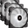 Available Now CORSAIR Air Series AF120 LED (2018) White 120mm Fan Triple Pack CO 9050082 WW