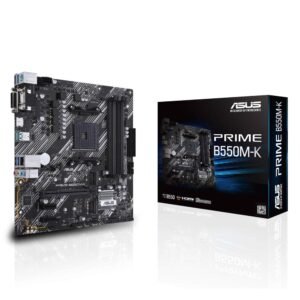 Best ASUS PRIME B550M K AMD A4 mATX Motherboard with PCIe 4.0 Dual M.2 and Aura Sync