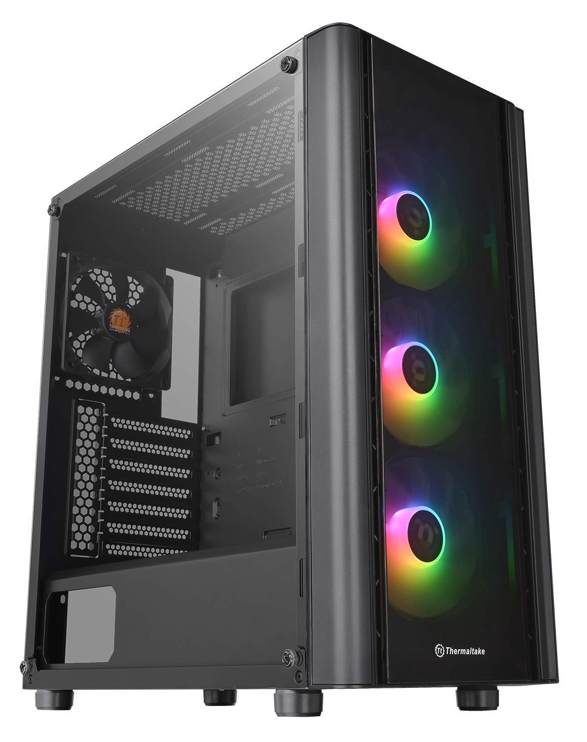 New Model Thermaltake V250 TG ARGB ATX Mid Tower Cabinet with Three preinstalled 120mm ARGB Fans