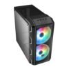 Original Cooler Master MasterCase H500 ARGB Mid Tower Cabinet with two 200mm ARGB Fans and Two Front Panels