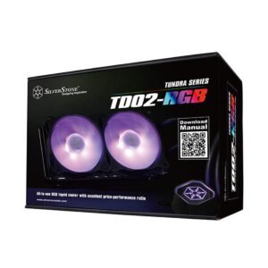 Original Silverstone TD02 RGB CPU RGB CPU Liquid Cooler with Dual 120mm Silent Fan