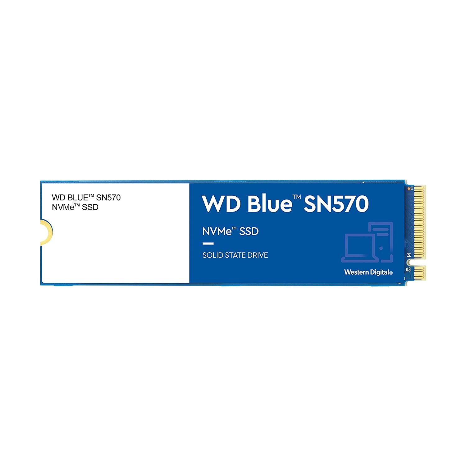 Original Western Digital Blue SN570 1TB M.2 NVMe Internal SSD WDS100T3B0C