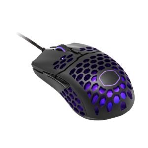 New Model Cooler Master MM711 Black Matte RGB Gaming Mouse with Honeycomb Shell Design 16000 DPI Optical Sensor and Ultrawave Cable