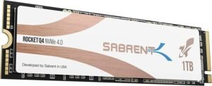 Original Sabrent 1TB Rocket Q4 NVMe PCIe Gen4 x 4 M.2 2280 Internal SSD with Heatsink SB RKTQ4 HTSS 1TB