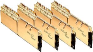 Original G.skill Trident Z Royal Gold Series 32GB (4x8GB) 3600 MHz DDR4 Memory F4 3600C14Q 32GTRGB