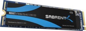 New Model Sabrent 4TB ROCKET NVMe PCIe Gen3 x 4 M.2 2280 Internal SSD Solid State Drive SB ROCKET 4TB
