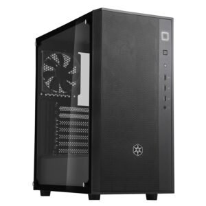 Original Silverstone FARA R1 ATX Mid Tower Cabinet with Pre Installed 120mm Fan and Tempered Glass Panel