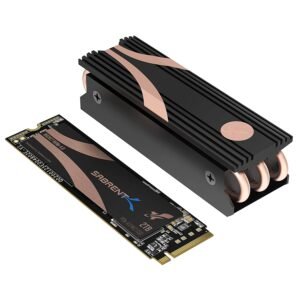 Original Sabrent 2TB Rocket Nvme PCIe Gen4 x 4 M.2 2280 Internal SSD With Heatsink SB ROCKET NVMe4 HTSK 2TB