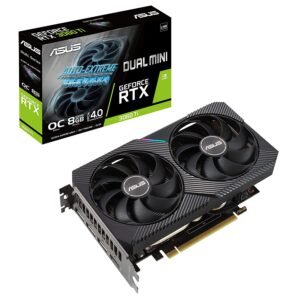 Genuine ASUS DUAL GeForce RTX 3060 Ti V2 MINI OC Edition 8GB GDDR6 with LHR Graphic Card DUAL RTX3060TI O8G MINI V2