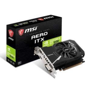 Original MSI NVIDIA GeForce GT 1030 AERO ITX 2GD4 OC Graphics Card | 2GB DDR4 Video Memory