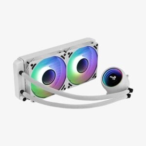 Original AEROCOOL MIRAGE L240 ARGB 240mm CPU LIQUID COOLER (WHITE)