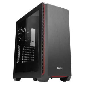Best Antec P7 Window Mid Tower ATX Windowed Side Panel Cabinet Red