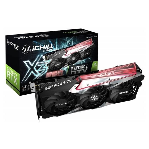 Best Inno3D Nvidia GeForce RTX 3060 Ti iCHILL X3 Red 8GB GDDR6 Graphics Card