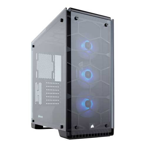 Best Corsair Crystal Series 570X RGB Tempered Glass ATX Mid Tower Case CC 9011098 WW