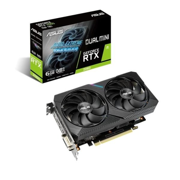 Genuine Asus Dual Nvidia RTX 2060 Mini 6GB GDDR6 Graphics Card
