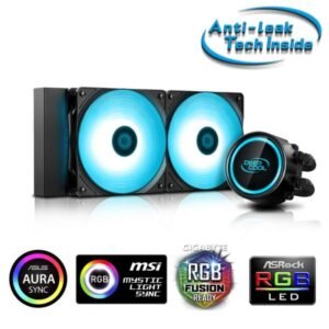 New Model DeepCool Gammaxx L240 V2 RGB AIO CPU Liquid Cooling System
