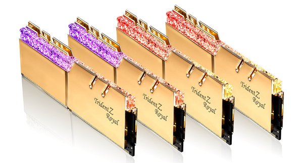 Best G.Skill Trident Z Royal Gold 32 GB (4 x 8GB) 3200 MHz DDR4 Memory F4 3200C14Q 32GTRG