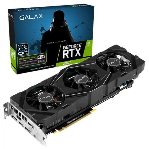 New Model GALAX Nvidia GeForce RTX 2080Ti SG (1 Click OC) 11GB GDDR6 Graphics Card