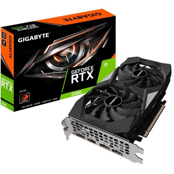 Genuine Gigabyte Nvidia GeForce RTX 2060 D6 6GB GDDR6 Graphics Card (rev. 2.0)