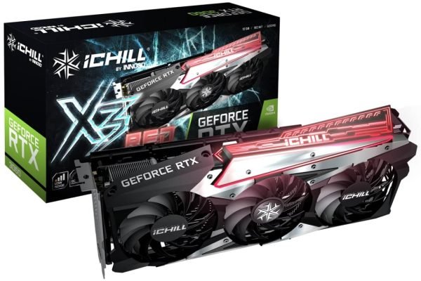 Original Inno3D Nvidia RTX 3060 iCHILL X3 Red 12GB GDDR6 Graphics Card