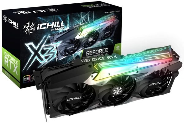 Available Now Inno3D RTX 3080 iCHILL X3 10GB GDDR6X Graphics Card