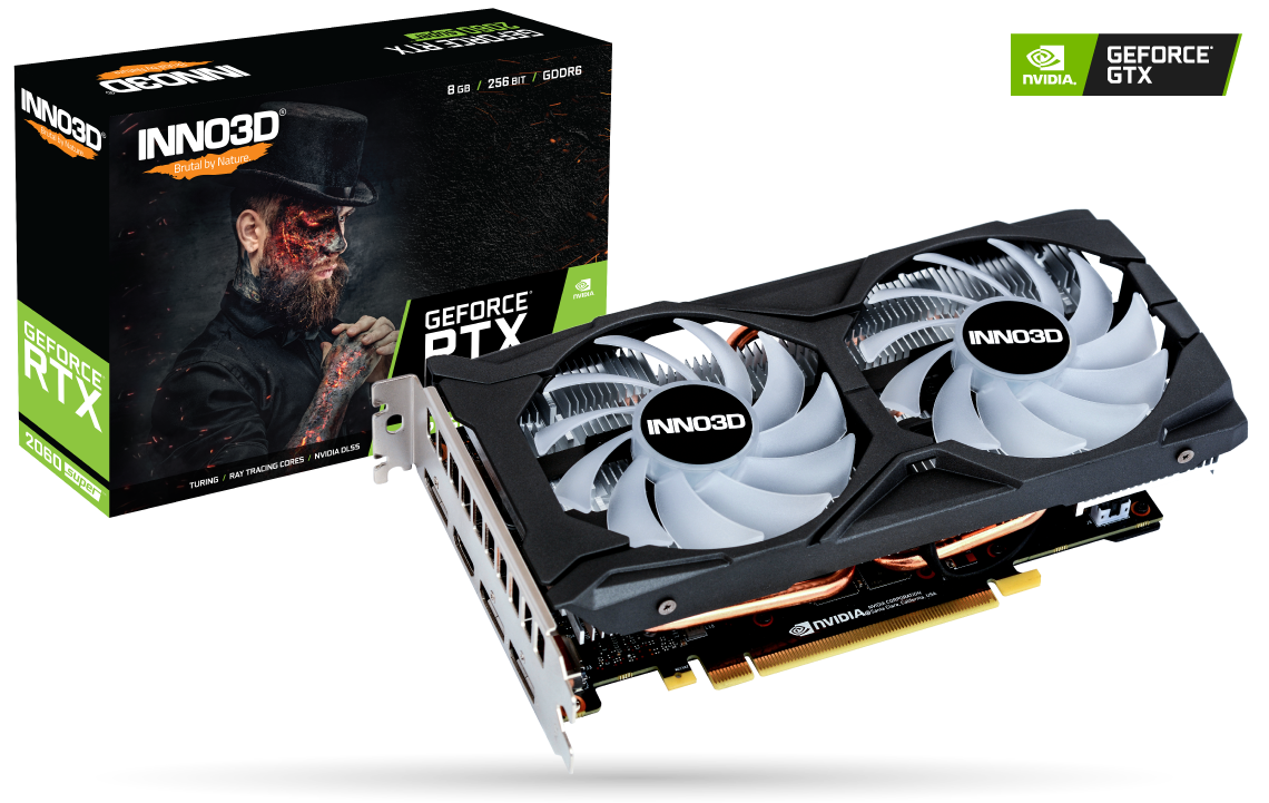 Original Inno3d Nvidia GeForce RTX 2060 Super Twin X2 OC RGB 8GB GDDR6 Graphics Card