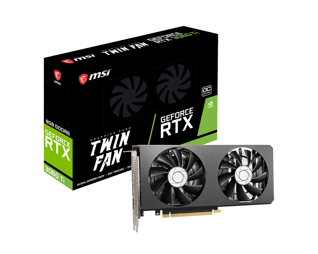 New Model MSI Nvidia GeForce RTX 3060 Ti Twin Fan OC 8GB GDDR6 Graphics Card