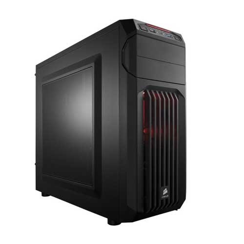 Original Corsair Carbide Series SPEC 01 Red LED Mid Tower Gaming Cabinet