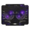 Genuine TARKAN DUAL FAN COOLING PAD WITH DUAL LED FAN CONTROL SWITCH USB 2.0 HUB MULTI ANGLE STAND SUITABLE FOR UPTO 15.6 INCH LAPTOPS
