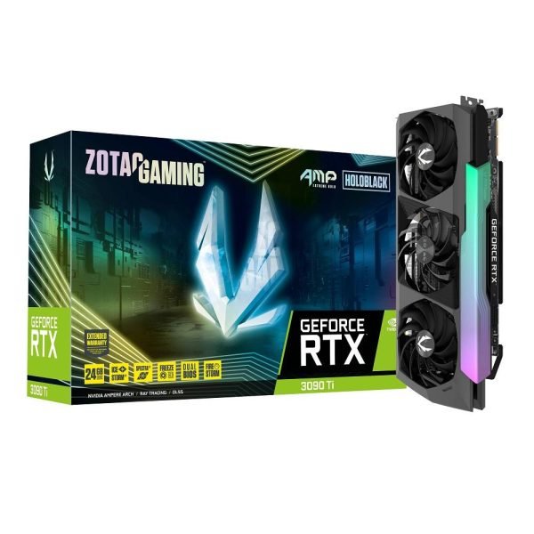 Available Now Zotac Gaming Nvidia GeForce RTX 3090 Ti AMP Extreme Holo 24GB GDDR6X Graphics Card