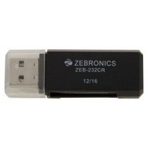 Available Now ZEBRONICS SAFESEED SUPERFLY ZEB 232CR CARD READER (BLACK)