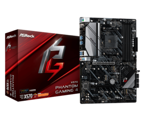 Original Asrock X570 Phantom Gaming X AMD AM4 Motherboard (ON BOARD WIFI)