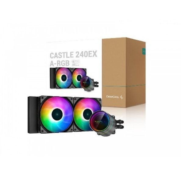 Original DeepCool GamerStorm Castle 240EX ARGB AIO Liquid CPU Cooler