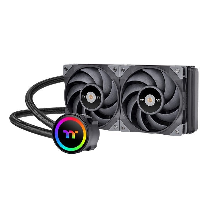 Best Thermaltake TOUGHLIQUID 240 ARGB Sync All In One Liquid Cooler CL W319 PL12BL A