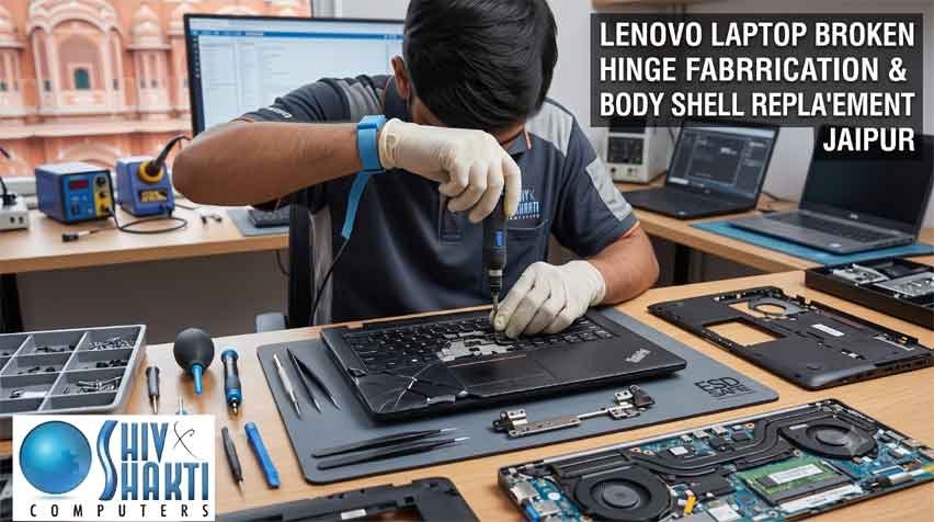 Lenovo Laptop Broken Hinge Fabrication & Body Shell Replacement Jaipur